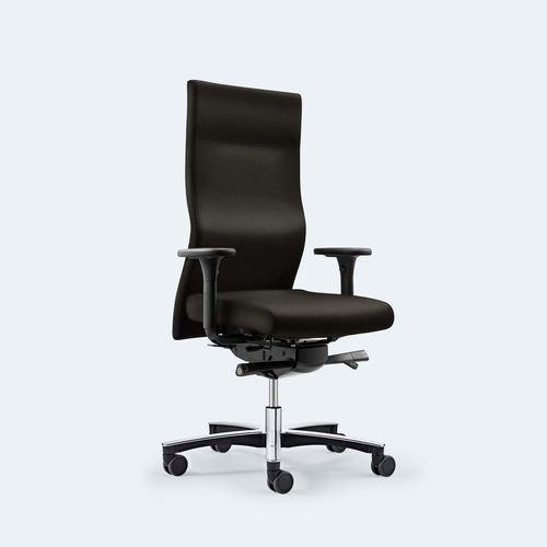 Moderner Bürostuhl - PLUS TASCHENFEDERKERNSTUHL XL - Löffler Bürositzmöbel GmbH - für den Innenraum / Stoff / Gestell aus Metall