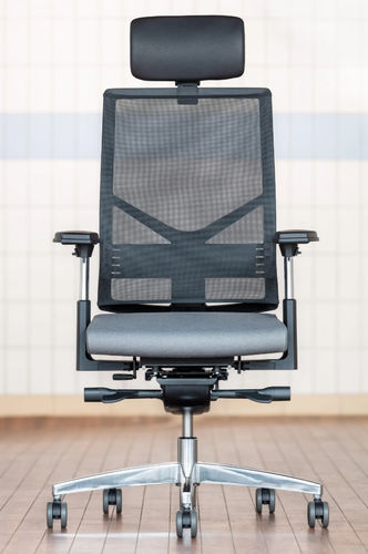 Moderner Bürostuhl - FIGO AIR KN - Löffler Bürositzmöbel GmbH - für den Innenraum / Stoff / Gestell aus Aluminium