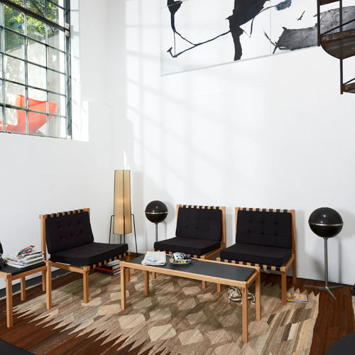 Moderner Sessel - WB-6  - Löffler Bürositzmöbel GmbH - Stoff / Leder / Eiche
