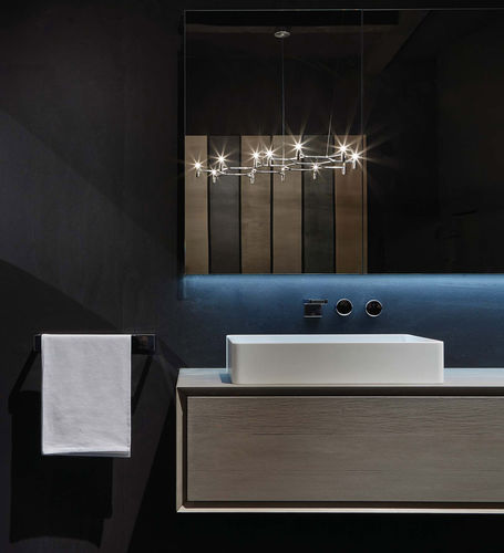 Aufsatzwaschbecken - K.ONE - RI.FRA MOBILI - Corian® / rechteckig / modern