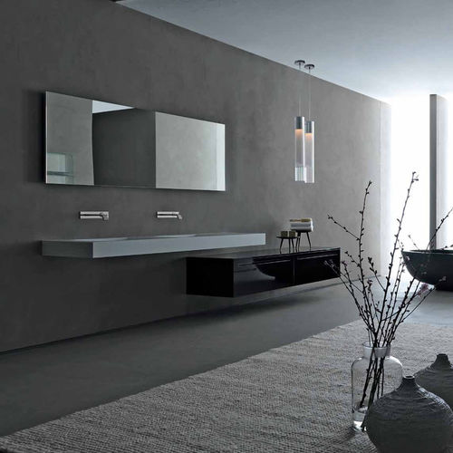 Doppelte Waschtischplatte - ZERO - RI.FRA MOBILI - Corian®