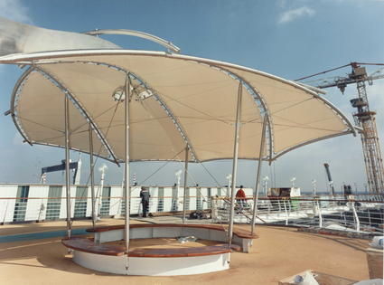 Membrankabel-Flächentragwerk - AWNINGS - ACS-PRODUCTION - für Abdeckung / für Unterstand / PVC-Folie