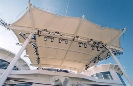 Membrankabel-Flächentragwerk - BANDSTANDS - ACS-PRODUCTION - für Markise / mit ETFE-Membran / für öffentliche Bereiche