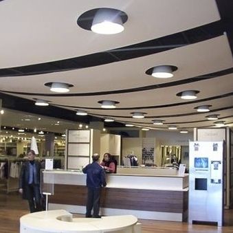 Segeltuch-Zwischendecke - STRETCHED - ACS-PRODUCTION - aus Fliesen / bedruckt