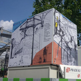 Textilmembran-Fassadenverkleidung - FACADES - ACS-PRODUCTION - Aluminium / Segeltuch / bedruckt