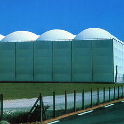 Metallrahmen-Flächentragwerk - LOGISTICS - ACS-PRODUCTION - für Abdeckung / mit ETFE-Membran