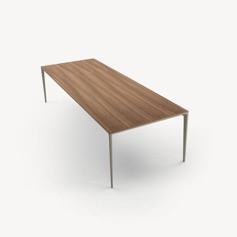 Moderner Tisch - LONG ISLAND - RIMADESIO - lackiertes Aluminium / Nickel / rechteckig