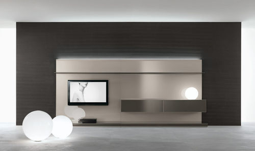 Moderne Wohnwand - ABACUS LIVING - RIMADESIO - Glas