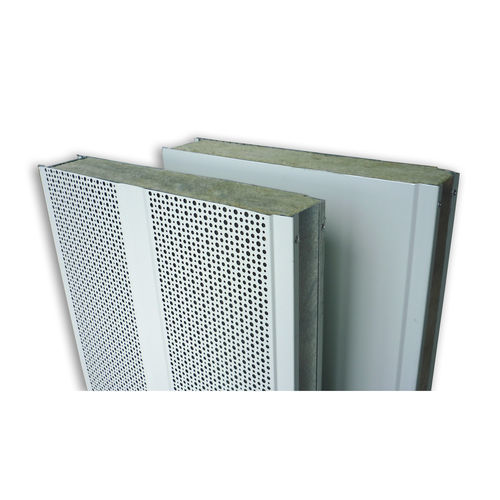 Akustik-Sandwichpaneel für Trennwand - ACUSTIMODUL-80A - Acústica Integral - für Schalungen / 2 Metall-Deckschichten / Steinwollekern
