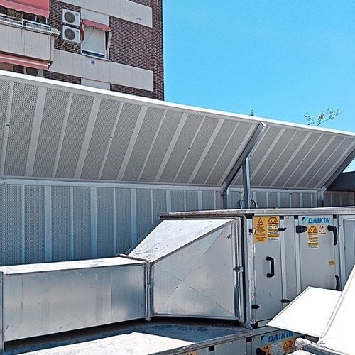 Akustikplatte für Fassadenverkleidung - ACUSTIMODUL-80A - Acústica Integral - Metall / rechteckig / texturiert