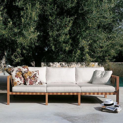 Modernes Sofa - MISTRAL 103 - RODA - für Garten / Polyester / mit Armlehnen