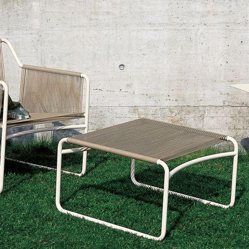 Moderner Fußschemel - HARP 311 - RODA - Edelstahl / Polyester / für den Innenraum