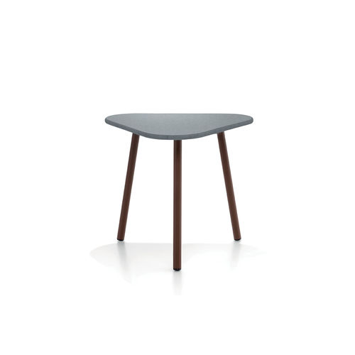 Moderner Beistelltisch - PIPER 010 - RODA - Teakholz / Stein / Gestell aus Aluminium
