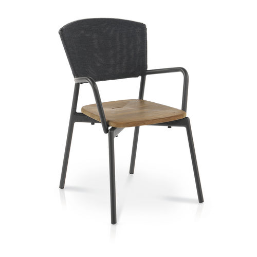 Moderner Stuhl - PIPER 021 - RODA - für Außenbereich / für den Innenraum / Teakholz