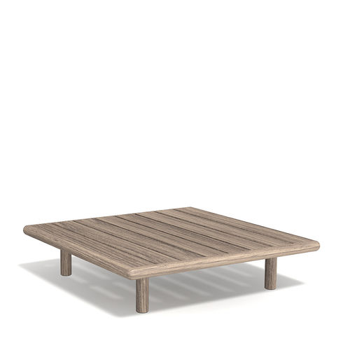 Moderner Couchtisch - EDEN 020 - RODA - Teakholz / Gestell aus Teakholz / quadratisch