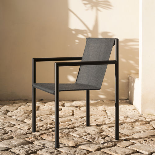 Moderner Esszimmerstuhl - PLEIN AIR 059 - RODA - für Außenbereich / Batyline® / Gestell aus Edelstahl