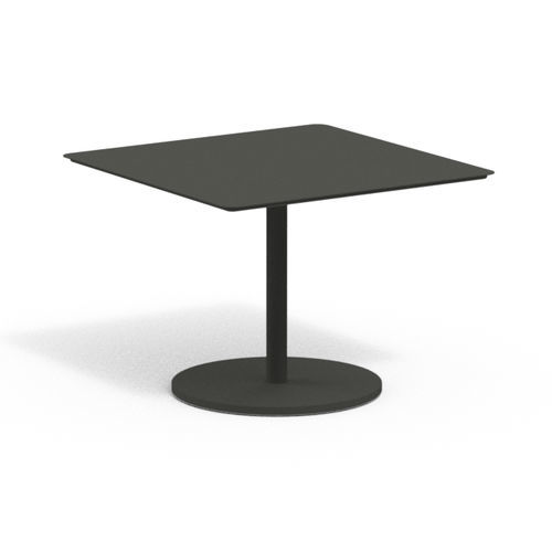 Moderner Bistrotisch - BUTTON 603 - RODA - lackiertes Aluminium / Gestell aus lackiertem Aluminium / quadratisch