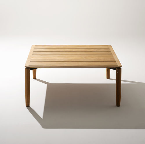 Moderner Esstisch - LEVANTE 020 - RODA - Teakholz / Gestell aus Teakholz / quadratisch