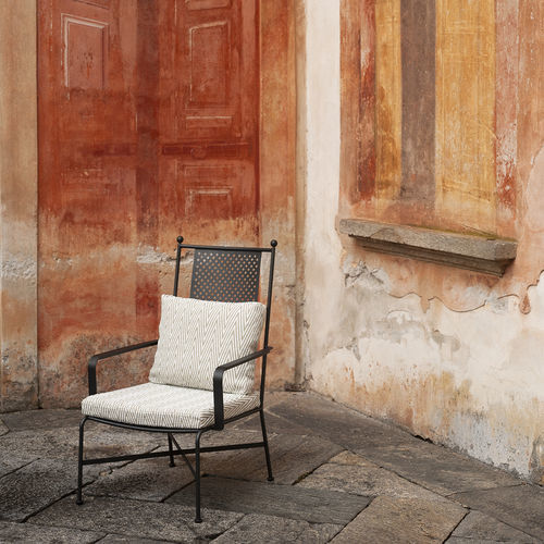 Moderner Sessel - STRESA 012 - RODA - Aluminium / Aluminium / Hochlehner