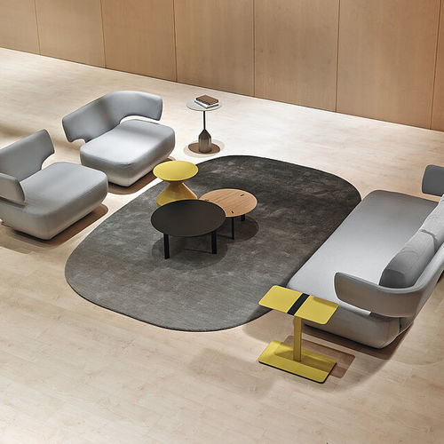 Moderner Teppich - BALANCE - Ruckstuhl AG - einfarbig / Wolle / oval