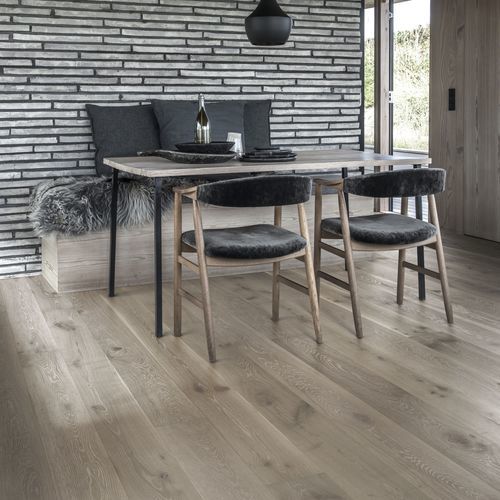 Mehrschichtparkett - STORY 188 DACITE GREY - Karelia - Eiche / gebürstet / matt