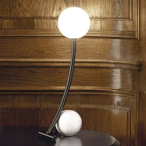 Tischlampe - MATERICA - Living Divani - aus lackiertem Stahl / Marmor / modern