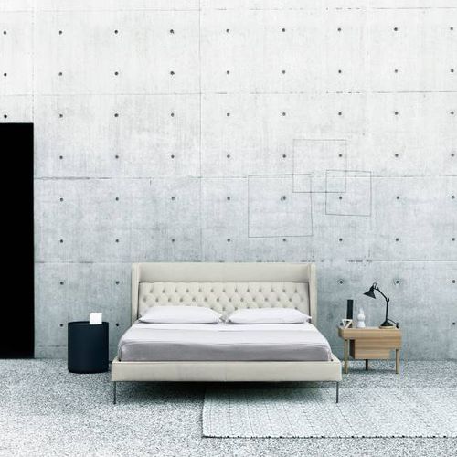 Doppelbett - LIPP - Living Divani - modern / Polster / gepolstertes Kopfteil