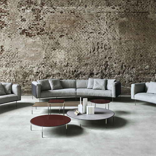 Moderner Couchtisch - ERA  - Living Divani - Eiche / Nussbaum / HPL