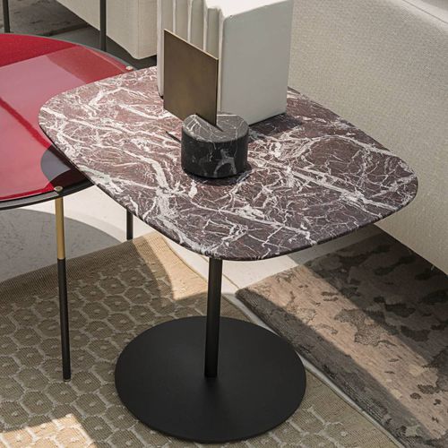 Moderner Lampentisch - FLOYD  - Living Divani - Eiche / MDF / Marmor