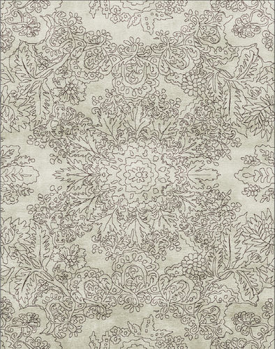 Moderner Teppich - CECI N'EST PAS UN BAROQUE - Living Divani - Motiv / Wolle / Seide