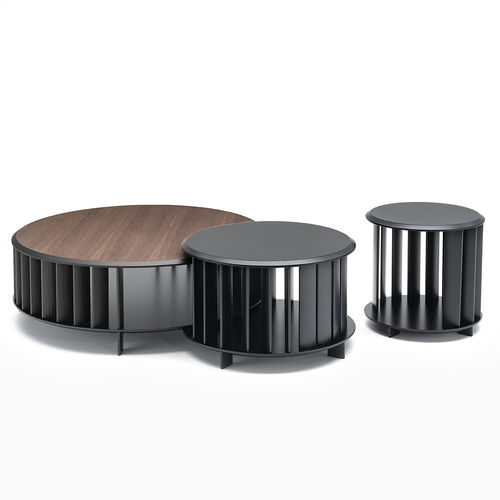 Moderner Lampentisch - ISLANDS  - Living Divani - Holz / Marmor / Gestell aus Metall