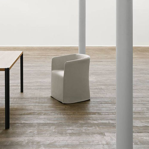 Moderner Stuhl - MAJA D - Living Divani - für Außenbereich / für den Innenraum / Stoff