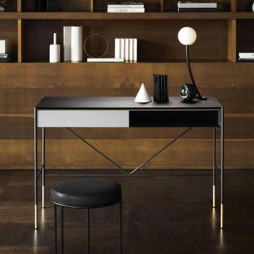 Bodenstehender Schreibtisch - ERA  - Living Divani - modern / Nussbaum / MDF