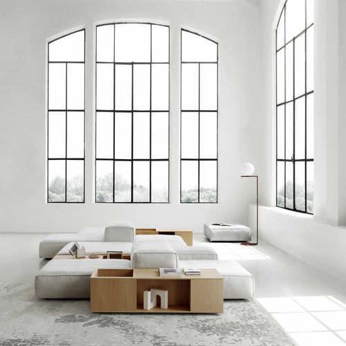 Boden-Ablagemöbel - EXTRASOFT - Living Divani - modern / von Piero Lissoni / MDF
