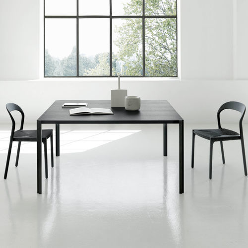 Moderner Tisch - GRAFT - Living Divani - Holz / Aluminium / Gestell aus Aluminium