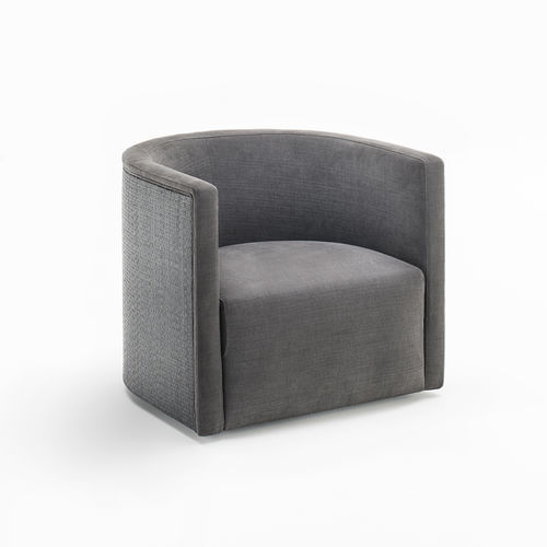 Moderner Sessel - Confident - Living Divani - Stoff / Leder / Rattan
