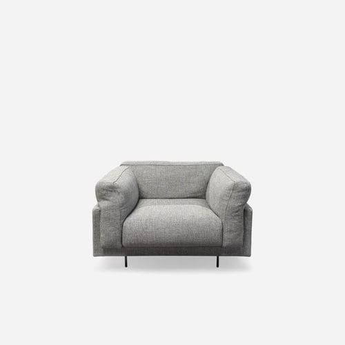 Moderner Sessel - ECHOO - Living Divani - Leder / Stoff / rot