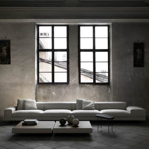 Moderner Couchtisch - LORENTZ - Living Divani - Holz / Gestell aus Metall / rechteckig