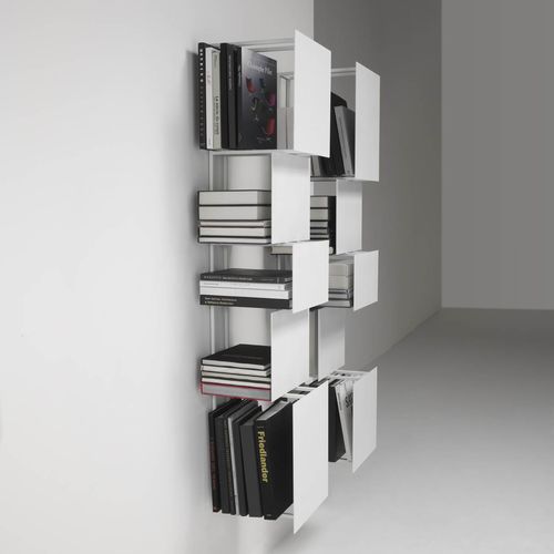 Wandmontiertes Bücherregal - BUKVA - Living Divani - Modul / modern / Metall