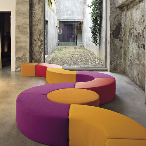 Modulare Polsterbank - NESOS - Twils - modern / Stoff / rund