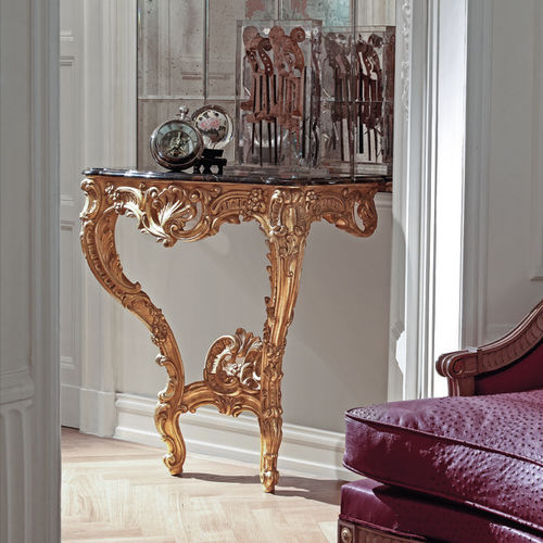 Konsolentisch / Louis XV - ART. 8622 - SALDA ARREDAMENTI - Buche / Marmor / wandmontiert