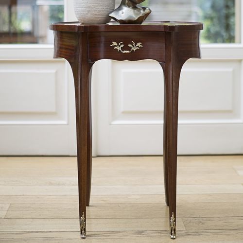 Beistelltisch / Louis XV - ART. 2160 - SALDA ARREDAMENTI - Mahagoni / Rosenholz / mit Schublade