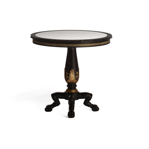 Empire-Stil-Beistelltisch - ART. 8654 - SALDA ARREDAMENTI - Buche / Marmor / rund
