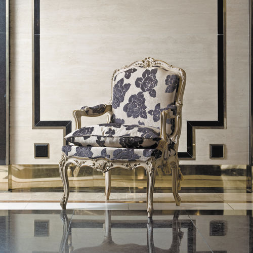 Sessel / Louis XV - ART. B/01 - SALDA ARREDAMENTI - Stoff / Buche / rot
