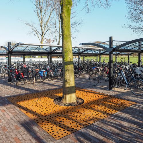 Quadratisches Baumgitter - Tree Grilles  - Streetlife - COR-TEN®-Stahl