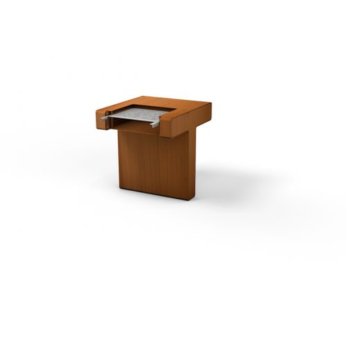 Moderner Tisch - BOBBYQ - Streetlife - Edelstahl / COR-TEN®-Stahl / Gestell aus Stahl