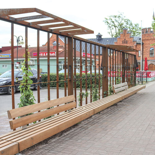 Spalier für begrünte Mauern - STREET SCREENS - Streetlife - COR-TEN®-Stahl