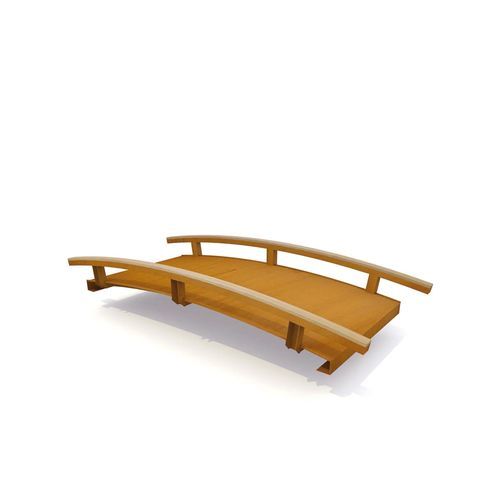Laubholzbrücke - ZEN - Streetlife - Cortenstahl / bogenförmig / für Fußgänger