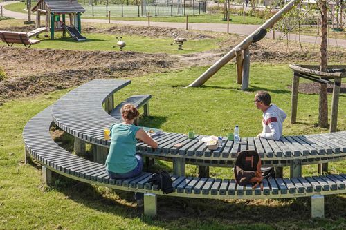 Moderner Picknicktisch - Streetlife - Stahl / Gestell aus pulverbeschichtetem Stahl / Gestell aus galvanisiertem Stahl