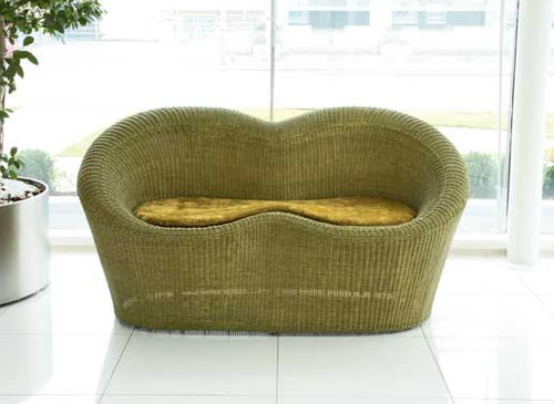 Modernes Sofa - GIADA - Dolcefarniente by DFN srl - grün / Rattan / Korbweide
